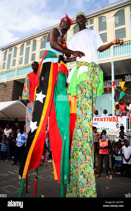 Stilt Walkers for Kids Parties performing at a kids birthday party in Nairobi