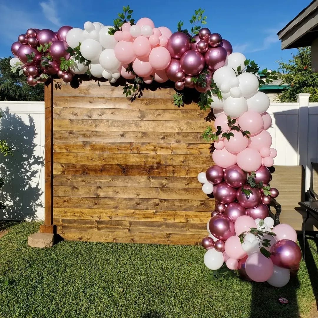 Premium 4×4m Rustic Balloon Backdrop & Photo Wall for Hire - view 6
