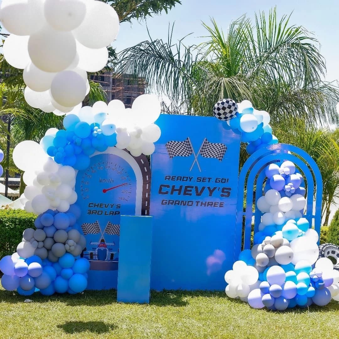 Triple-Door Balloon Backdrop for Big Kids Birthdays for a kids birthday party in Nairobi - view 3