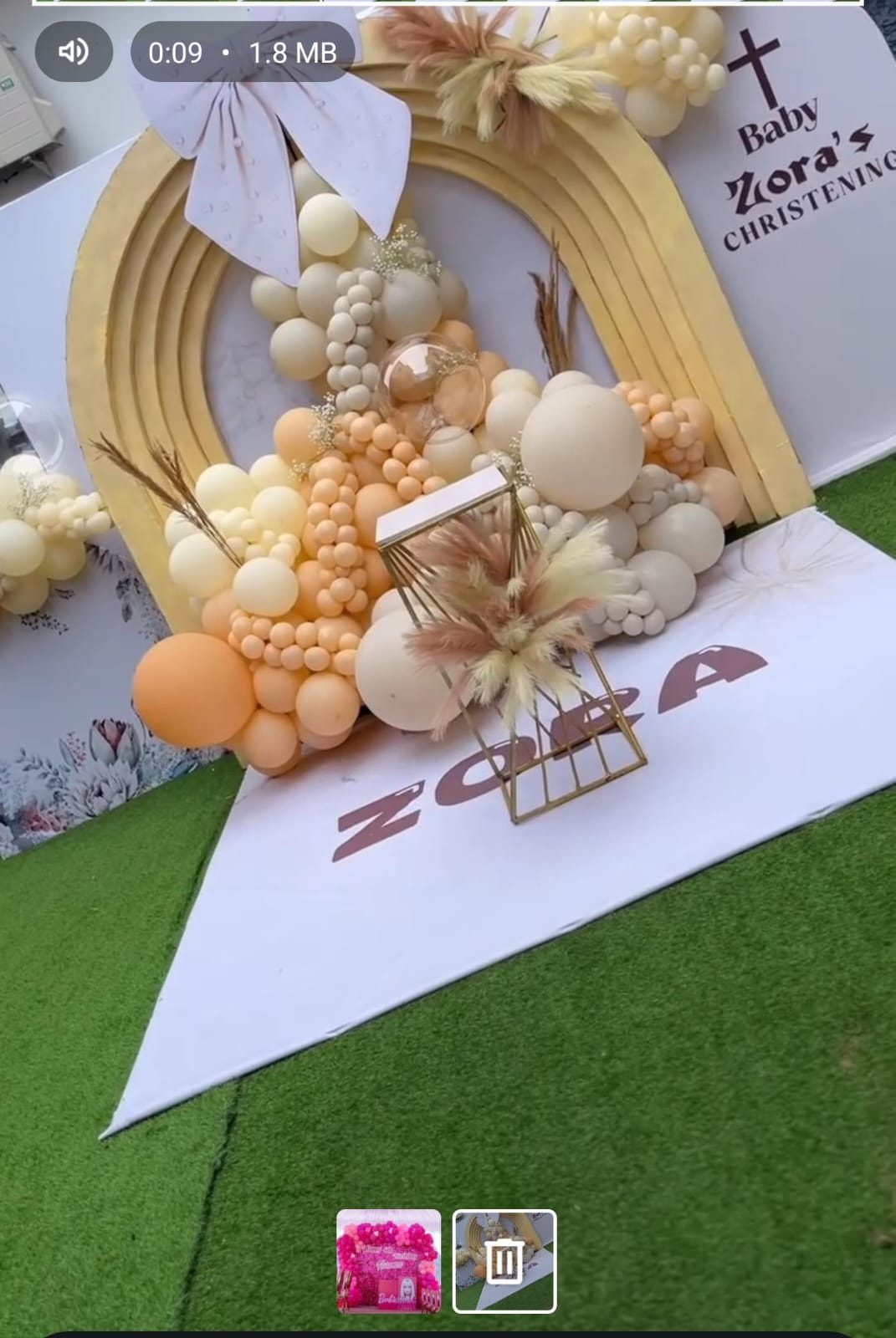 Party Balloons Wall Of Elegance, Triple Door Balloons Backdrop and VIP Stage for Hire - view 7