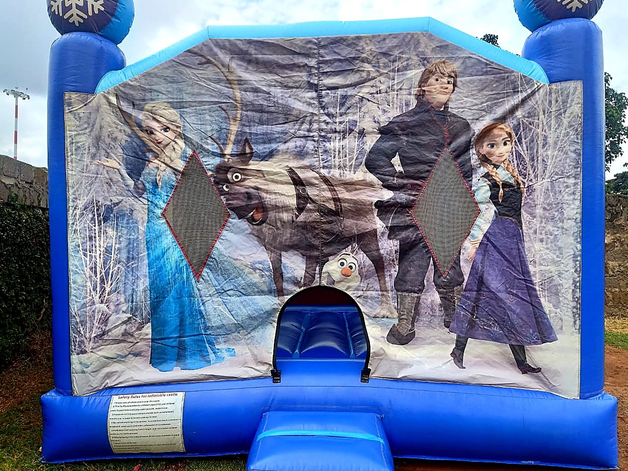 Frozen Themed Bouncy House for hire at kids birthday party in Nairobi - view 2
