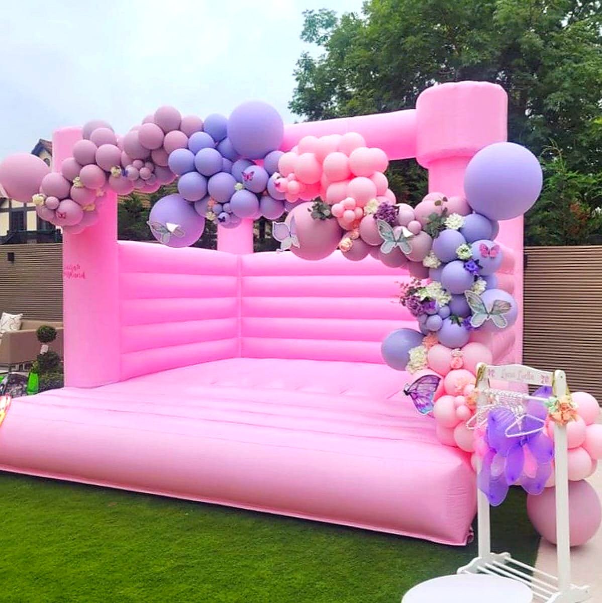 Pink Bouncing Castle for hire at kids birthday party in Nairobi - view 2