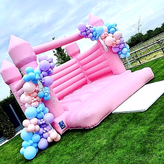 Pink Bouncing Castle for hire at kids birthday party in Nairobi