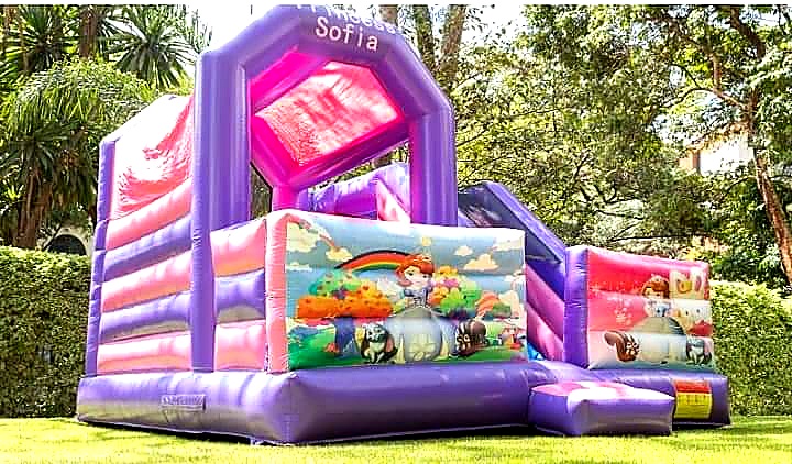 Sofia the First Theme Bounce House for hire at kids birthday party in Nairobi