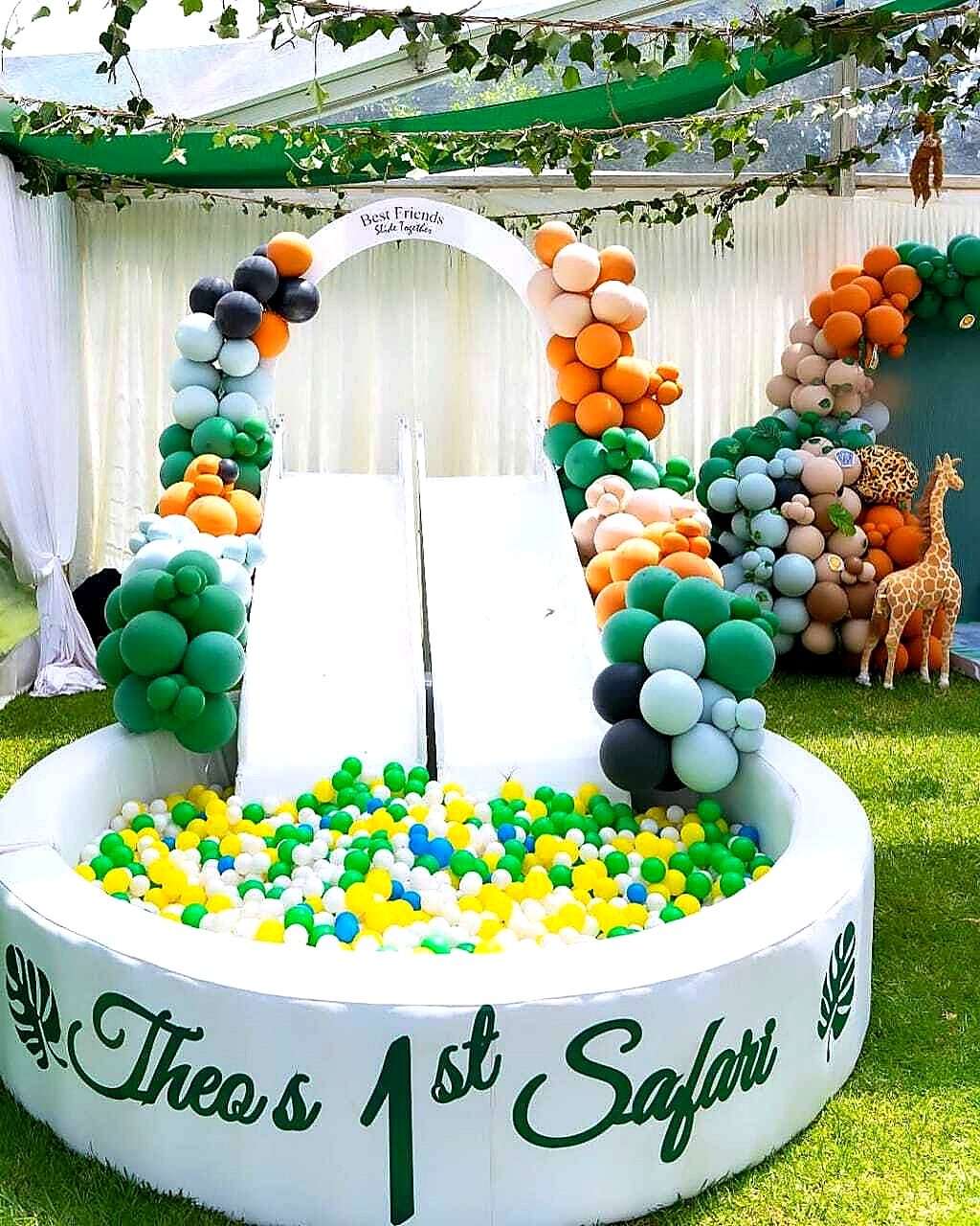 Soft Play Ball Pit with Slide for hire at kids birthday party in Nairobi - view 2