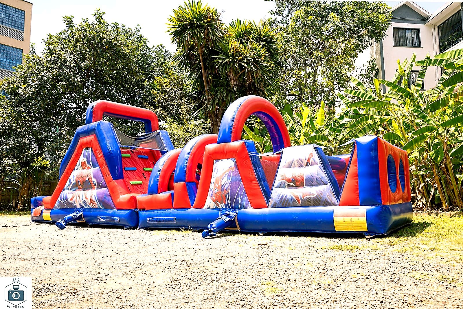 Spiderman Combo Bounce House for hire at kids birthday party in Nairobi