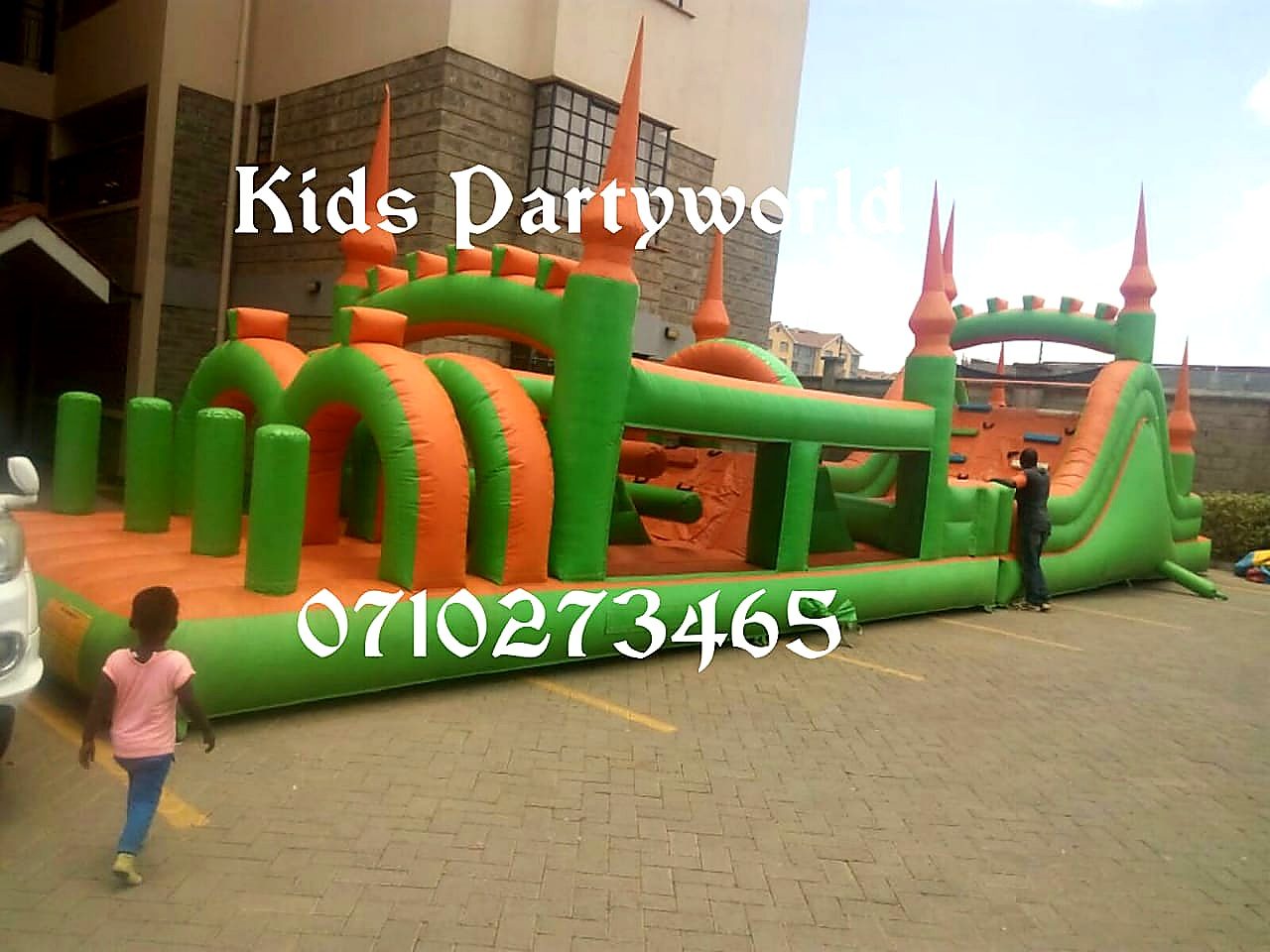 Combo Bounce Castle (TikTok Theme) for hire at kids birthday party in Nairobi - view 2