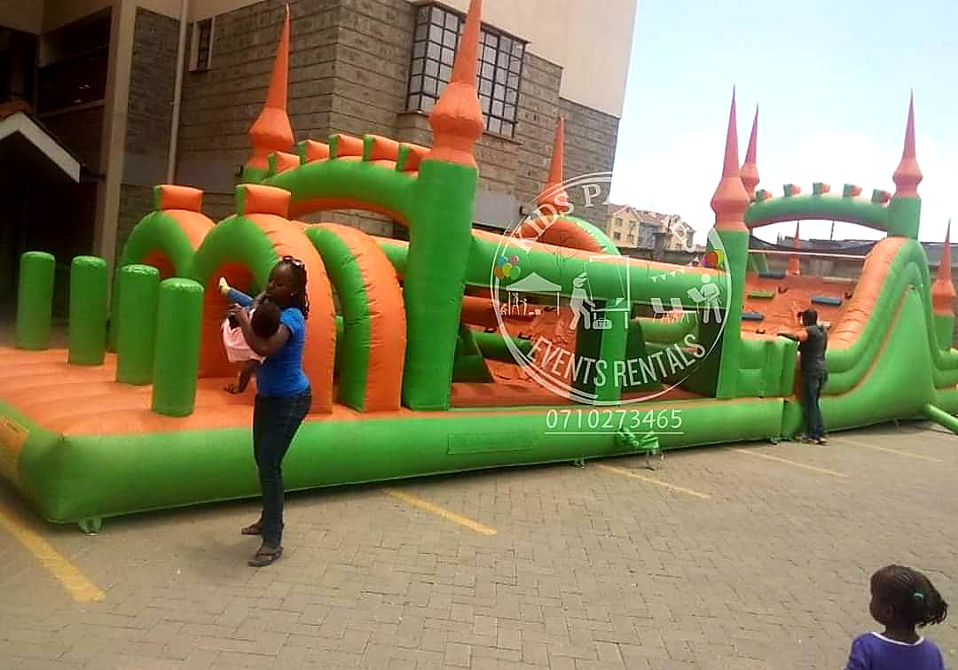 Combo Bounce Castle (TikTok Theme) for hire at kids birthday party in Nairobi