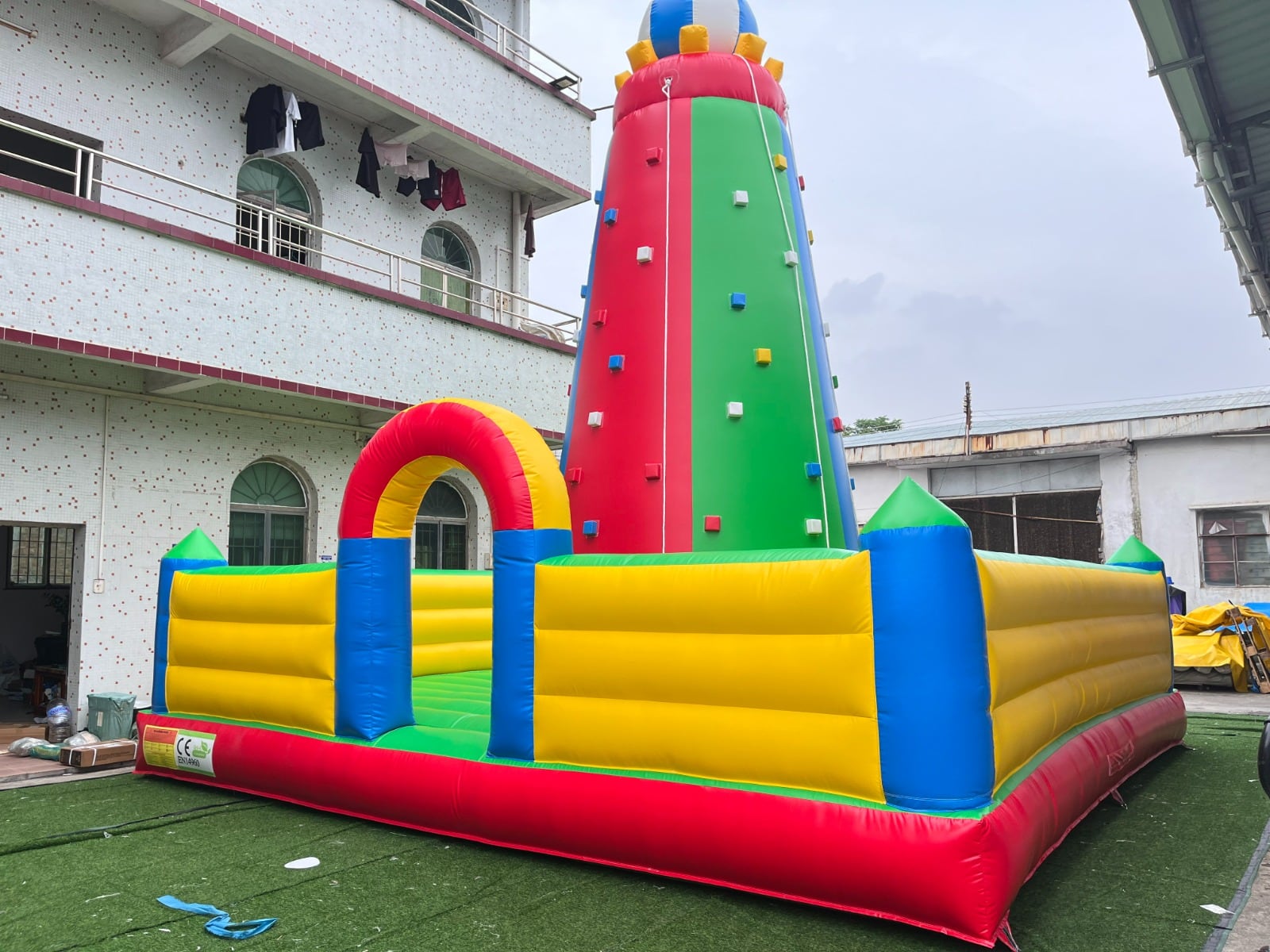 Wall Climbing Tower Bouncy Castle for Hire for hire at kids birthday party in Nairobi - view 3