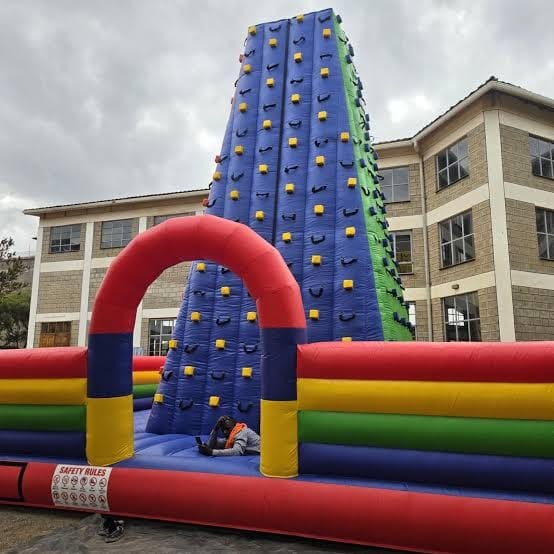 Wall Climbing Tower Bouncy Castle for Hire for hire at kids birthday party in Nairobi - view 5