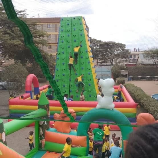 Wall Climbing Tower Bouncy Castle for Hire for hire at kids birthday party in Nairobi - view 7