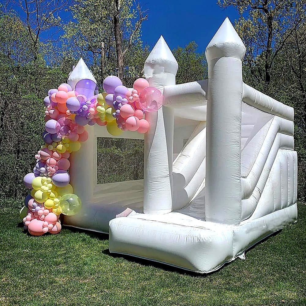 White Bouncing Castle (Toddler) for hire at kids birthday party in Nairobi - view 3
