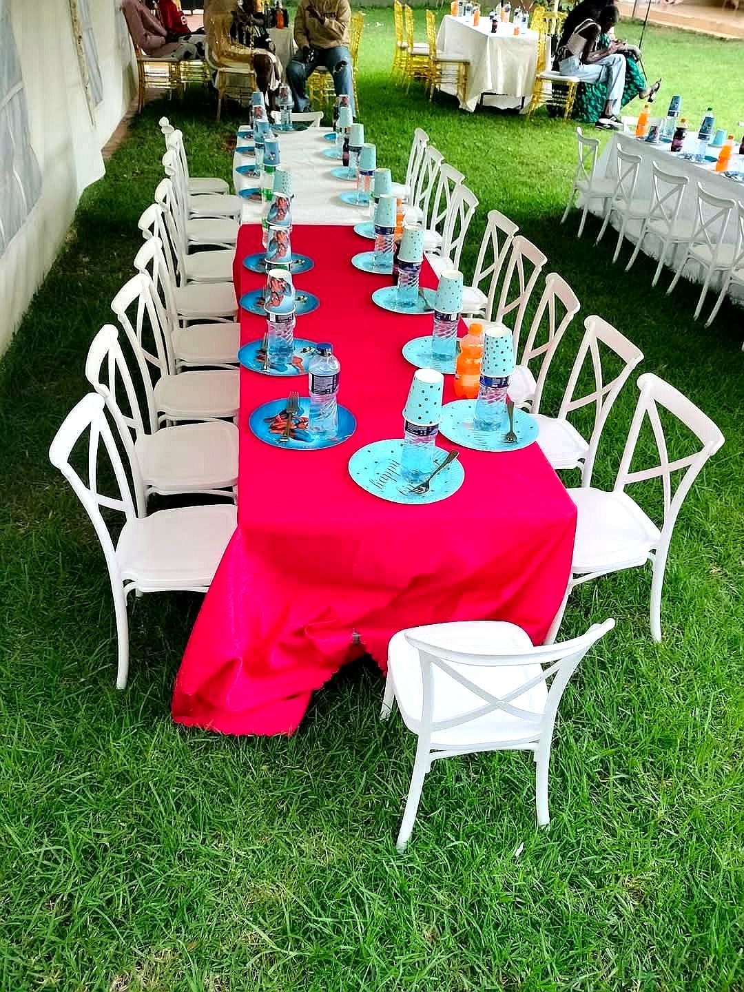 Kids Mini Crossback Chairs for a kids birthday party in Nairobi - view 2