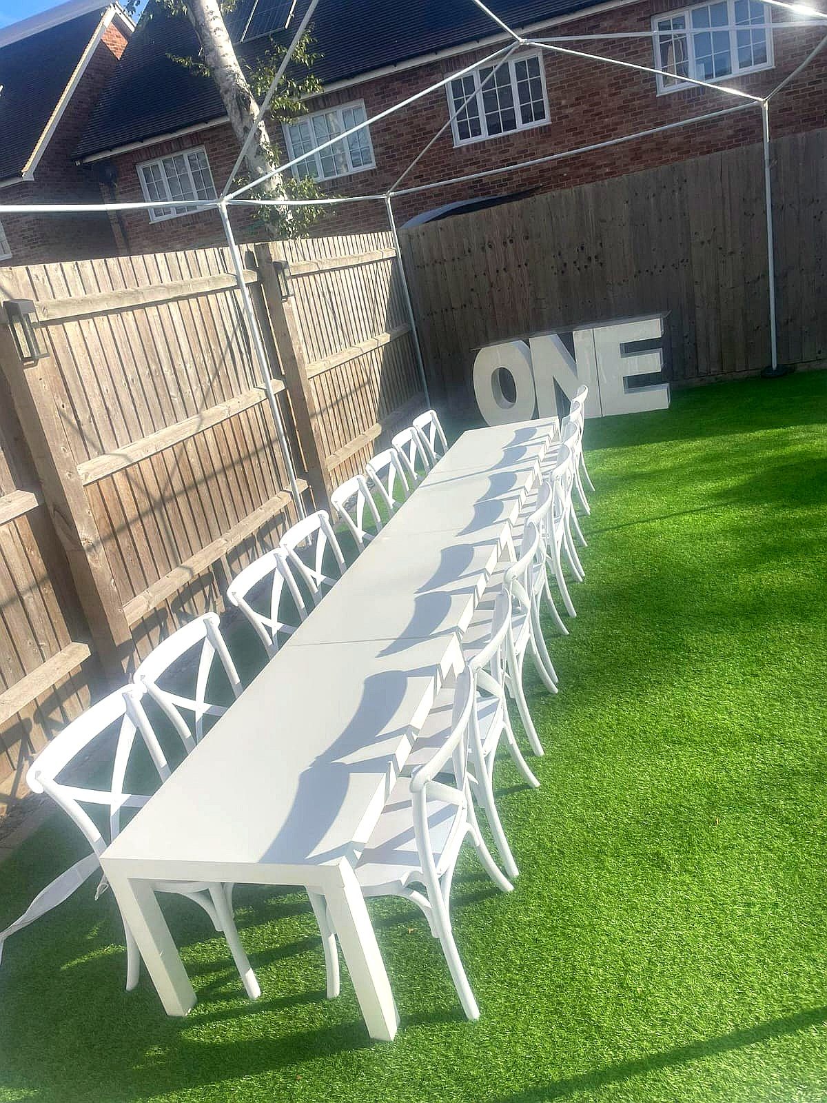 Kids Mini Crossback Chairs for a kids birthday party in Nairobi - view 3