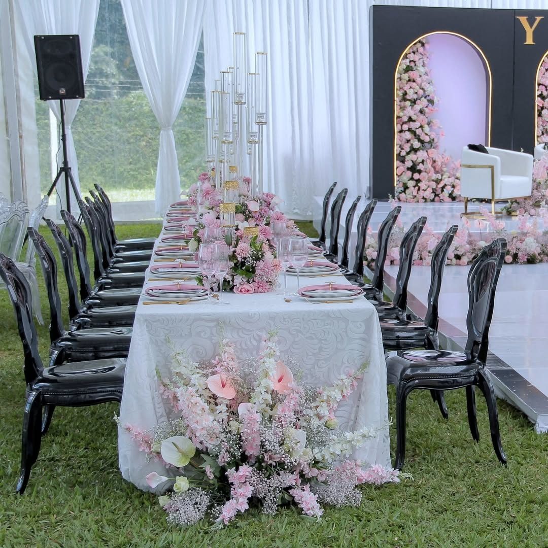 Luxury Vogue Chairs (Black) for a kids birthday party in Nairobi - view 2
