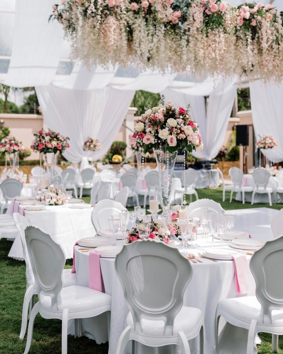 Luxury Vogue Chairs (White) for a kids birthday party in Nairobi - view 2