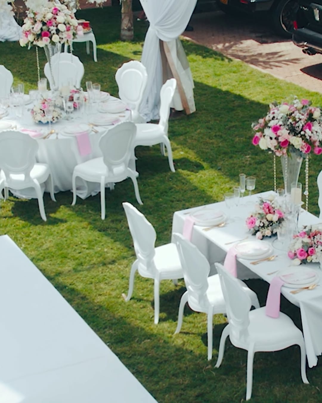 Luxury Vogue Chairs (White) for a kids birthday party in Nairobi - view 3