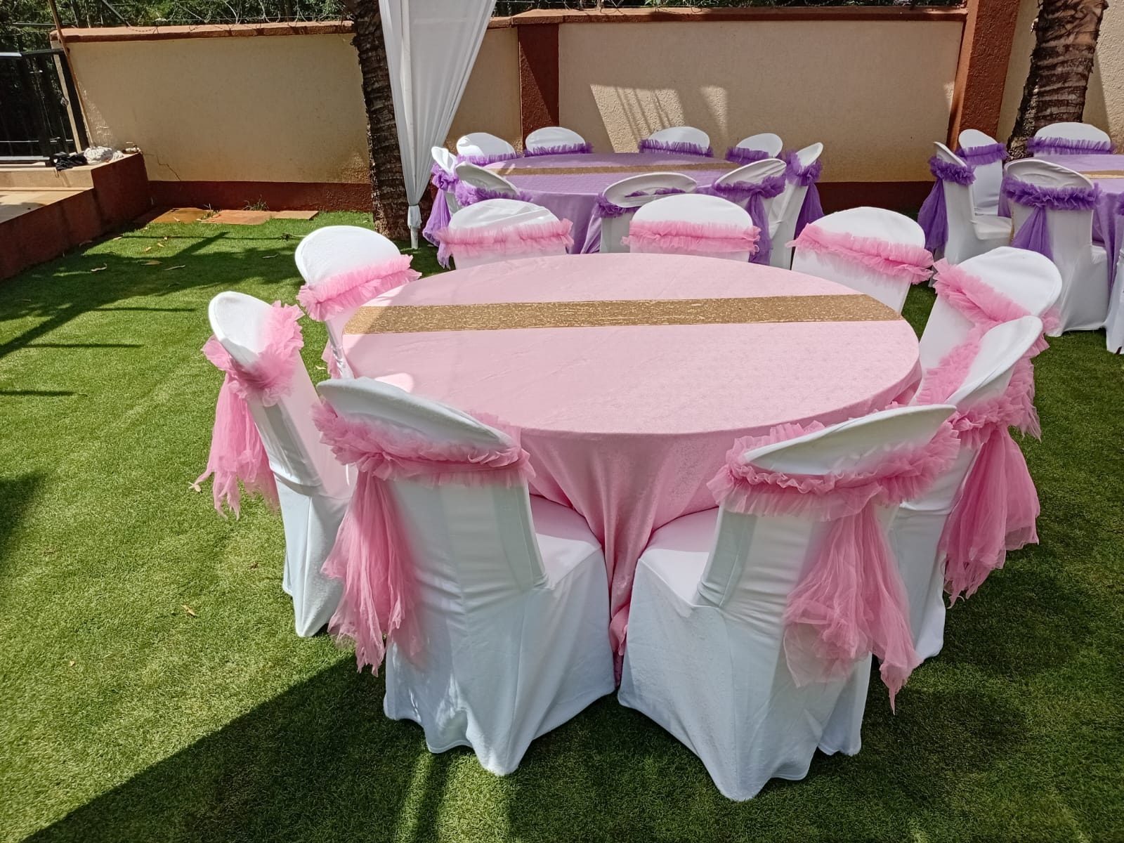Plastic Chairs (Dressed) for a kids birthday party in Nairobi - view 4