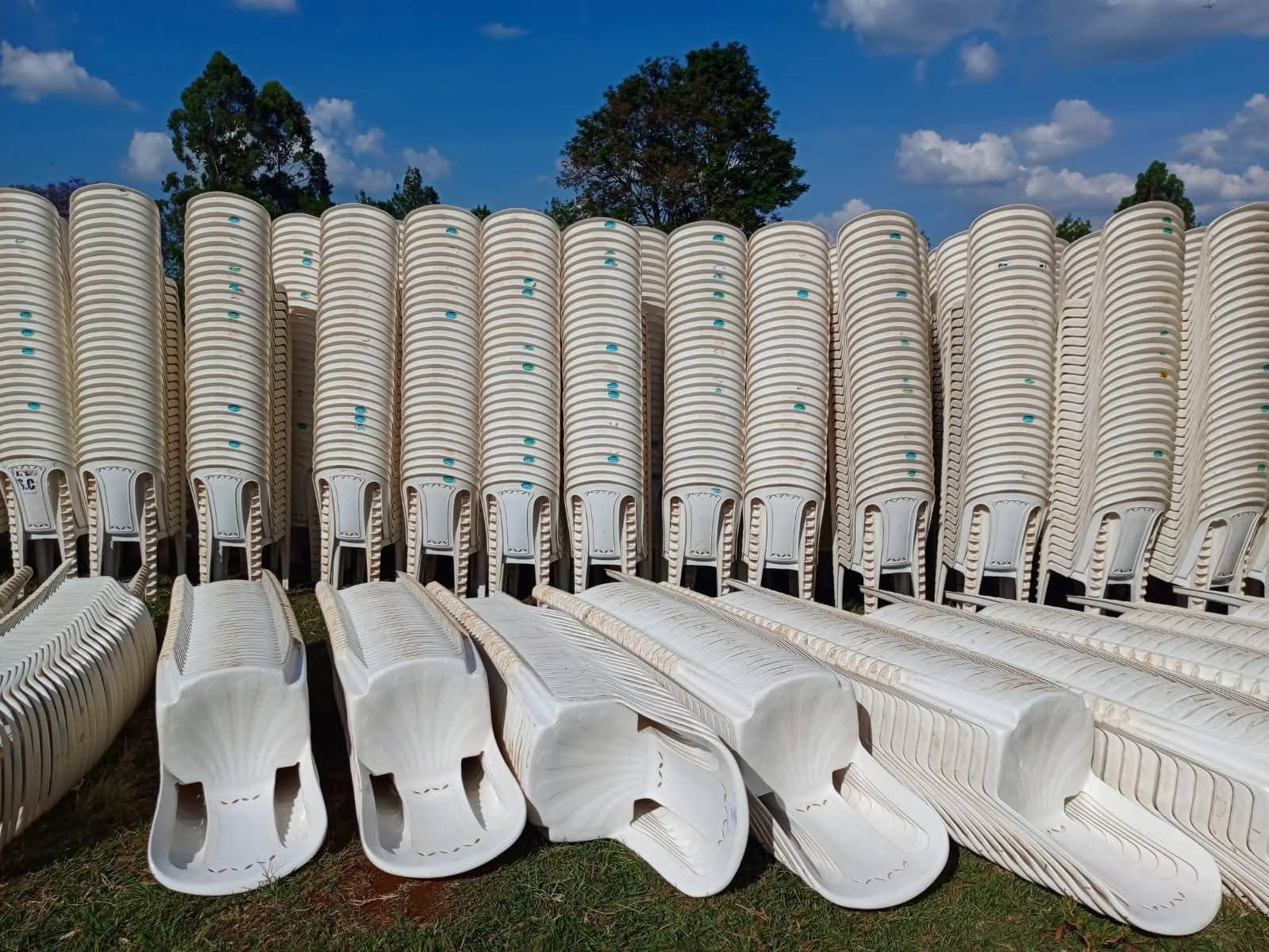 Plastic Chairs (Undressed) for a kids birthday party in Nairobi - view 5
