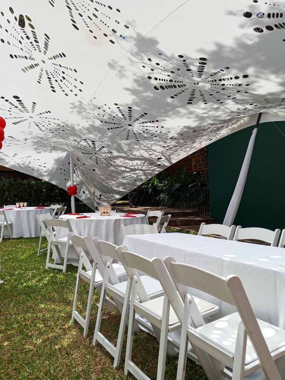 White Foldable Chairs for a kids birthday party in Nairobi - view 5