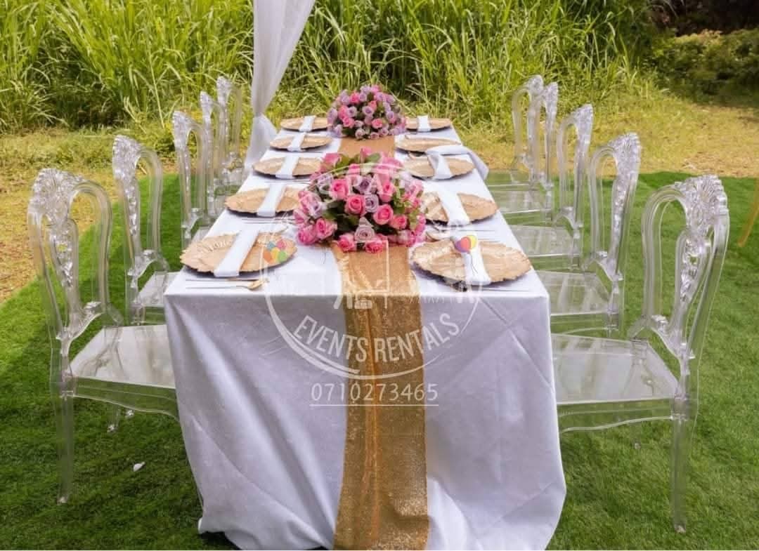 Crystal Clear Ghost Chairs for kids parties in Nairobi