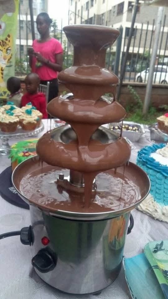 Chocolate Fountain for Hire for a kids birthday party in Nairobi - view 4