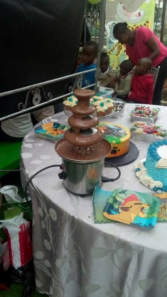 Chocolate Fountain for Hire for a kids birthday party in Nairobi - view 6