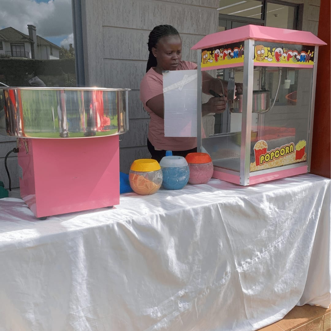 Fresh Popcorn Cart for Kids Parties for a kids birthday party in Nairobi - view 3