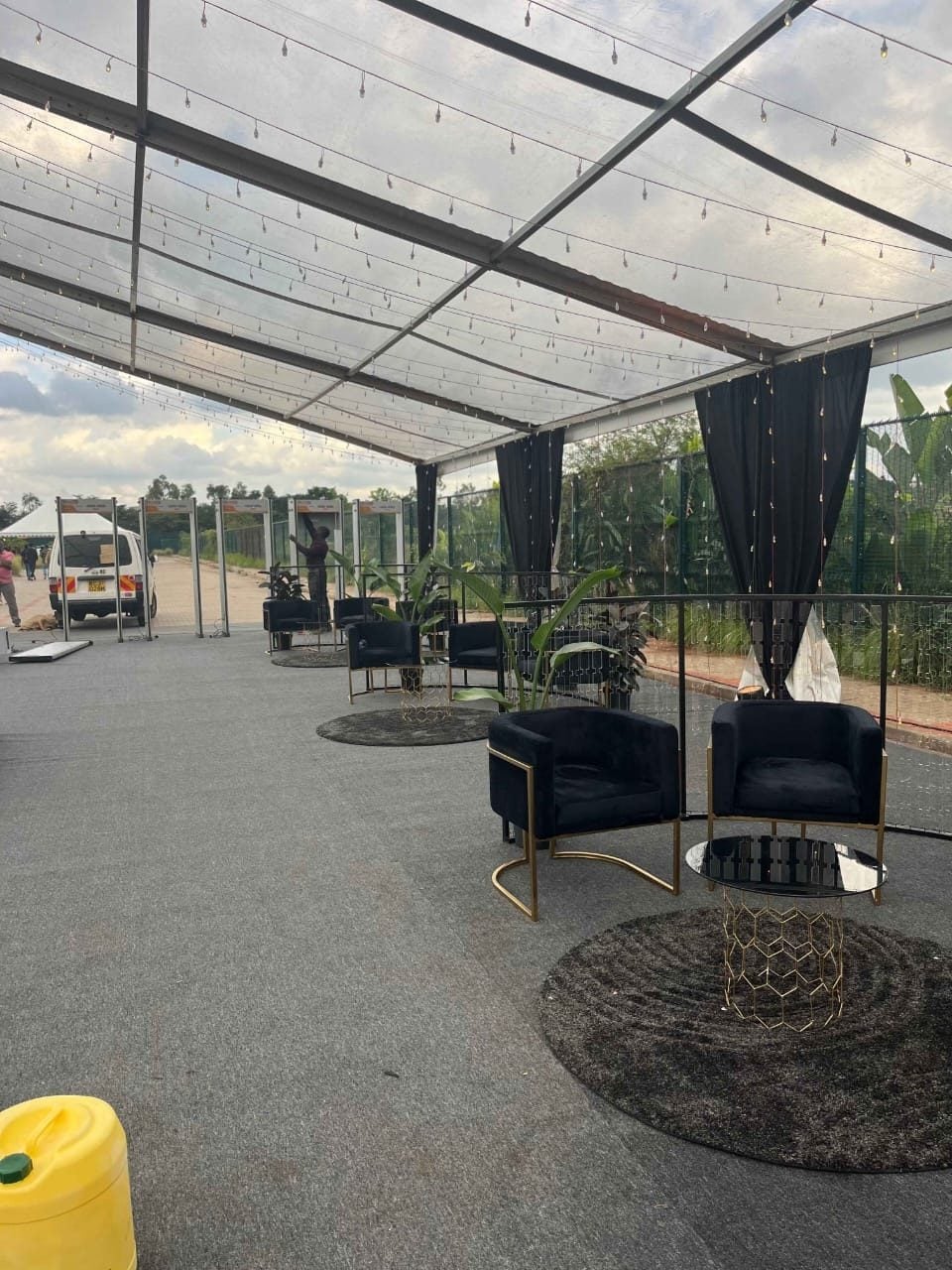 Lounge Sofa & Side Stools for Hire - view 7