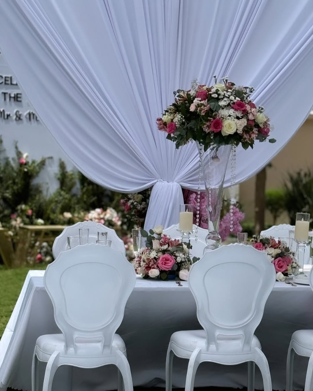 Luxury Vogue Chairs (White) for a kids birthday party in Nairobi - view 6