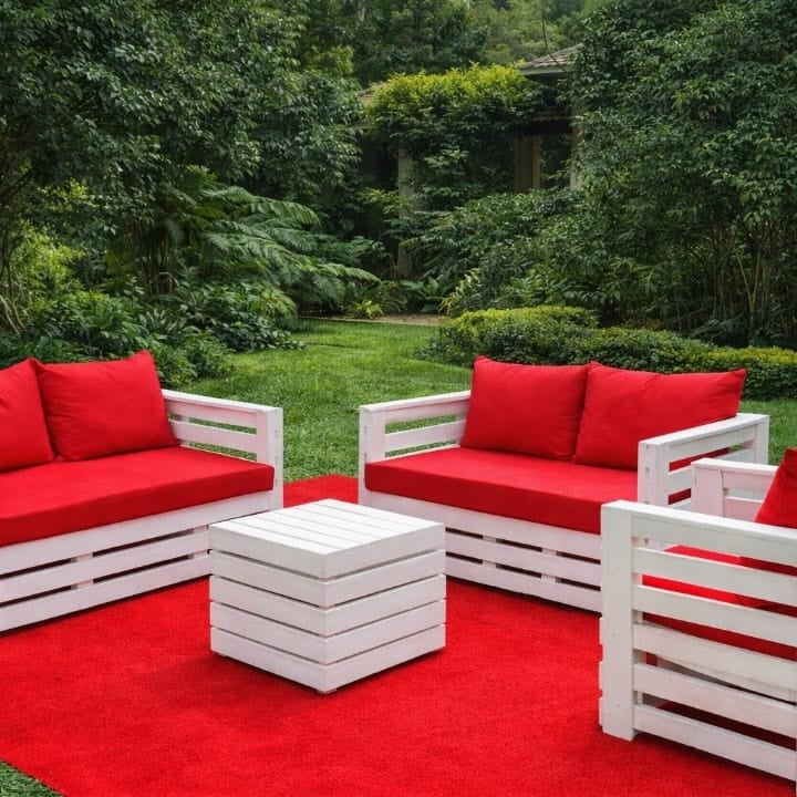 Pallet Sofas & Stools for Hire - view 6