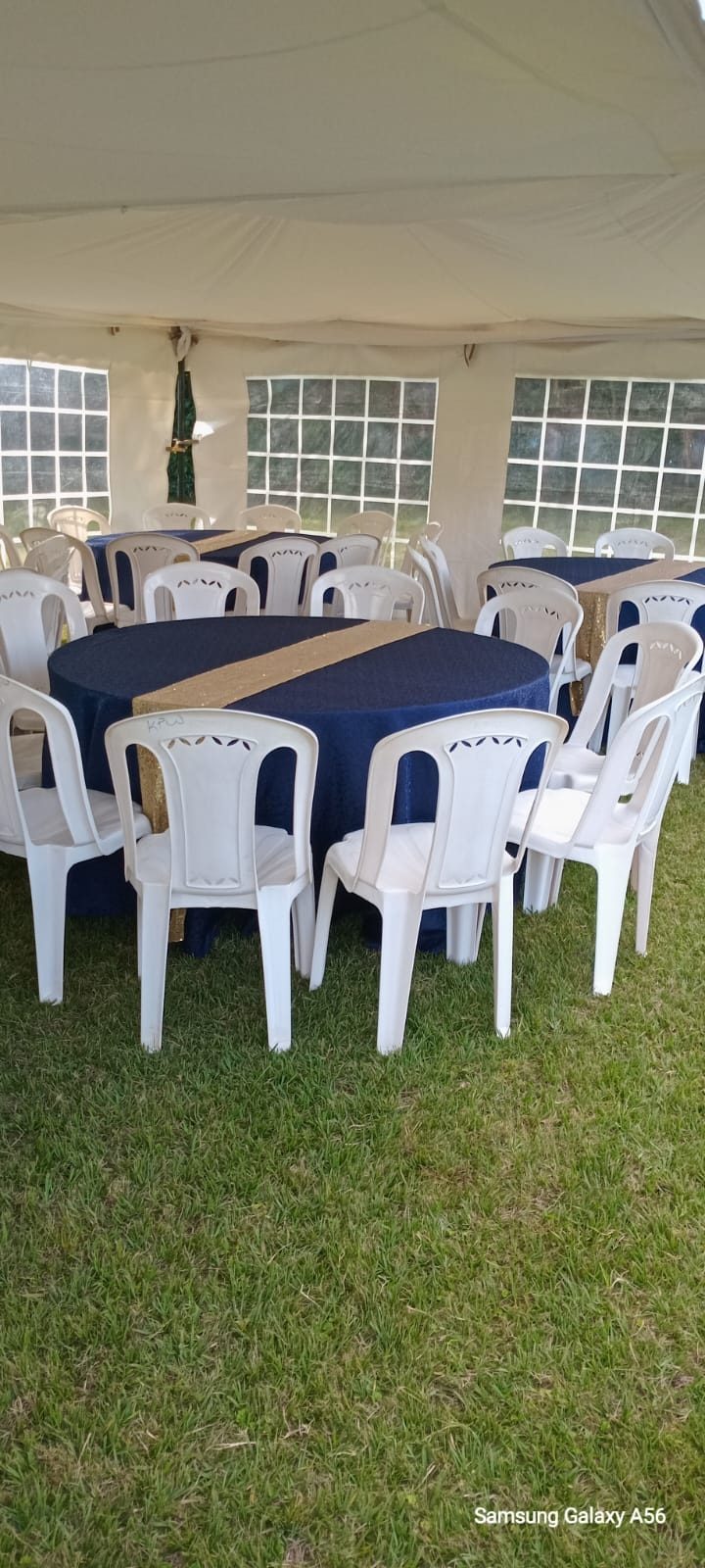 Plastic Chairs (Undressed) for a kids birthday party in Nairobi - view 4