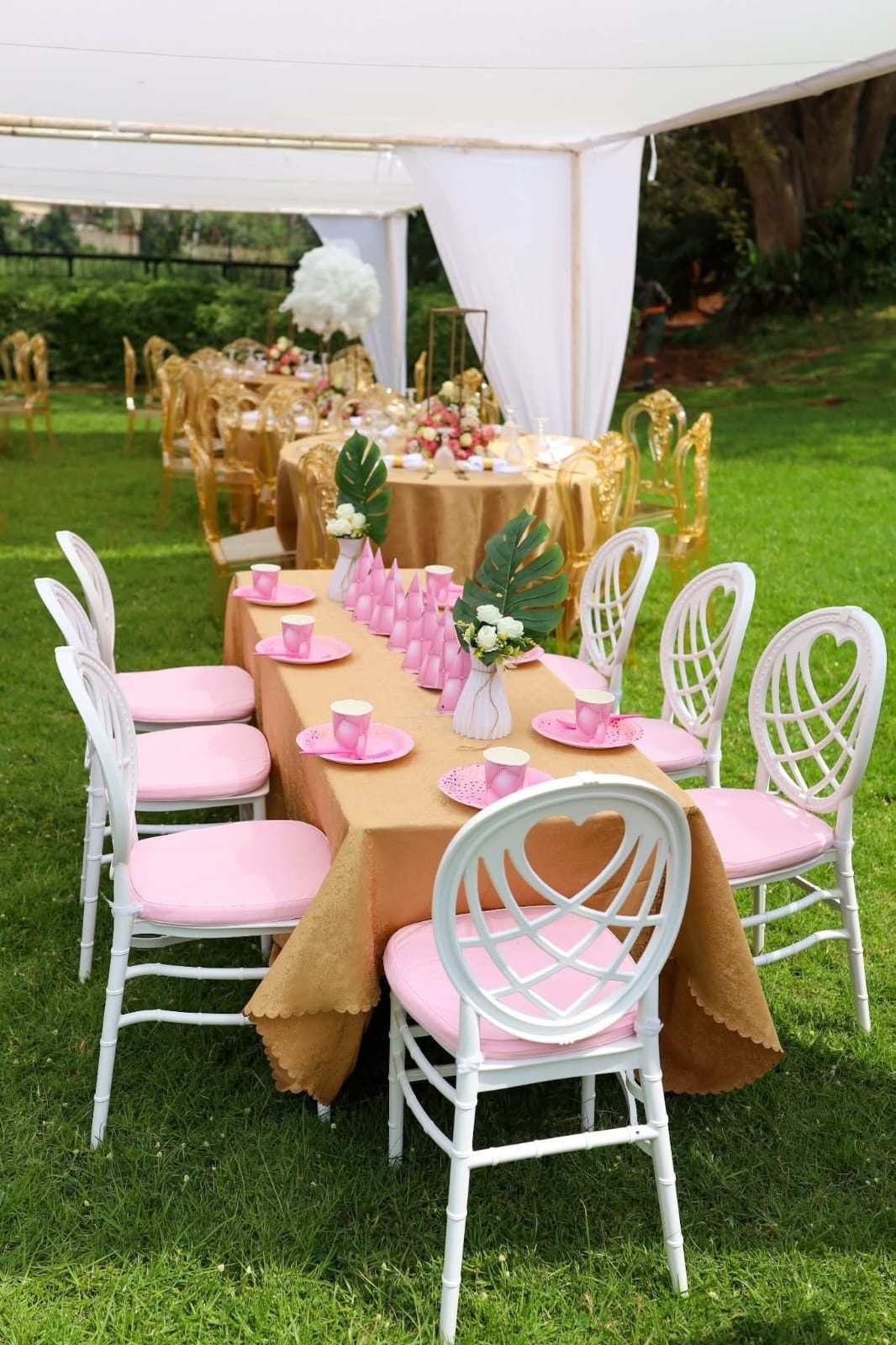 Rectangular Table (Dressed in Jacquard) for a kids birthday party in Nairobi - view 5