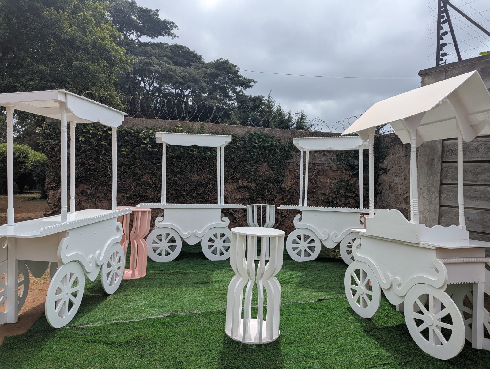 Display Table + Side Stand for a kids birthday party in Nairobi