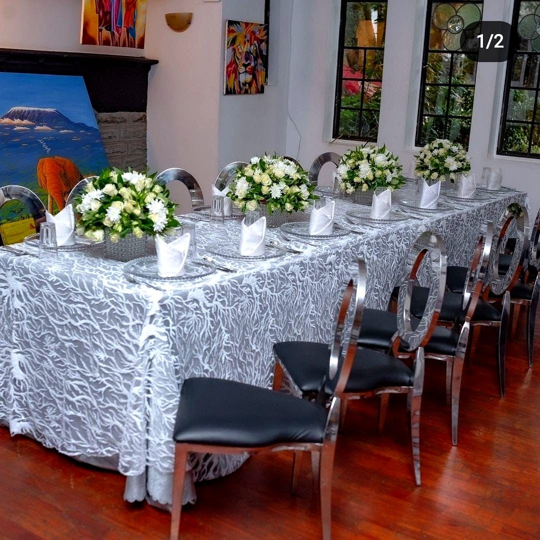 Dressed Wide Rectangular Table for a kids birthday party in Nairobi