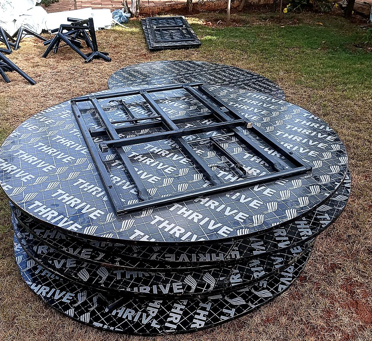 Round Guest Tables (Grown-Up Seating) for a kids birthday party in Nairobi - view 3
