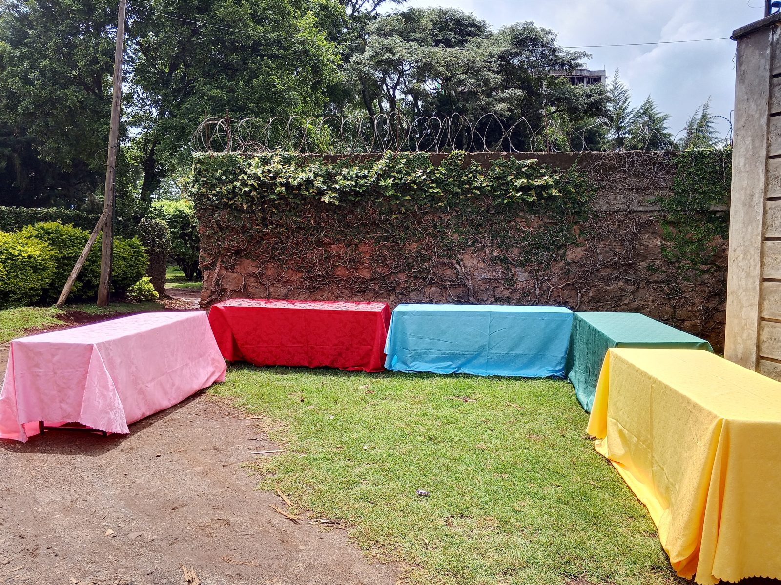 Rectangular Table (Dressed in Jacquard) for a kids birthday party in Nairobi - view 2