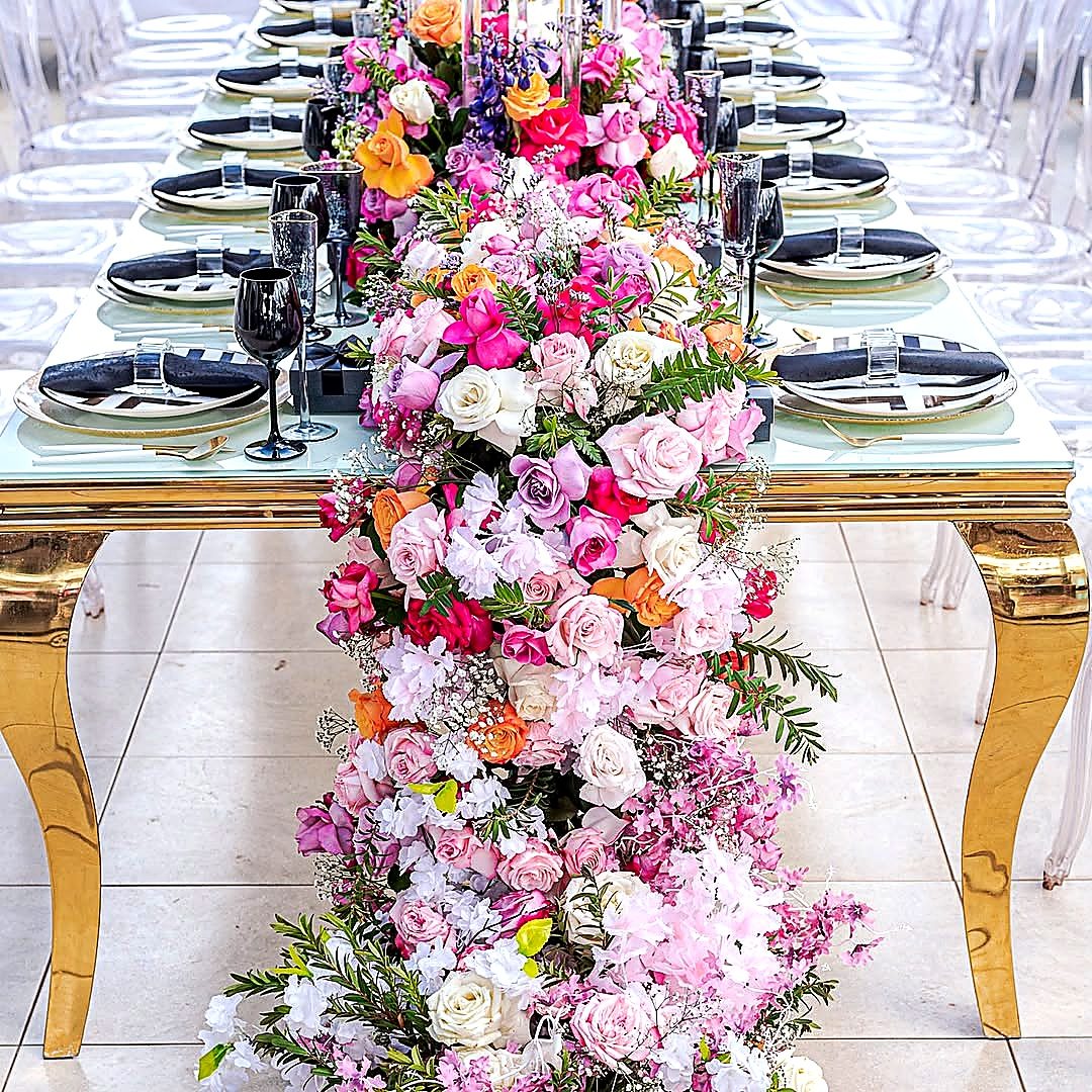 Wedding Stainless Steel Glass Table for a kids birthday party in Nairobi - view 2
