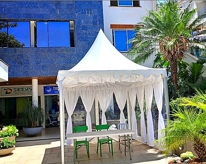 B Line Pagoda Tent 3x3m – 10 Seater shading a kids birthday party in Nairobi - view 4