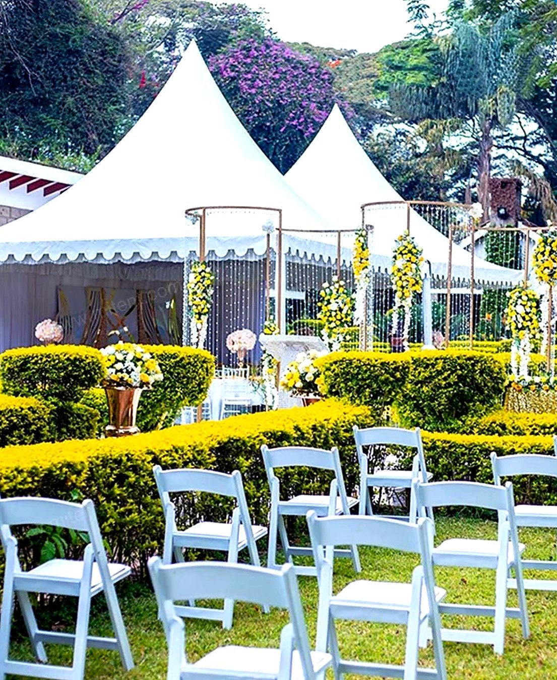 B Line Pagoda Tent 6x6m – 50 Seater shading a kids birthday party in Nairobi - view 3