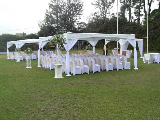 Canopy Tent 6x12m – 100 Seater shading a kids birthday party in Nairobi - view 5