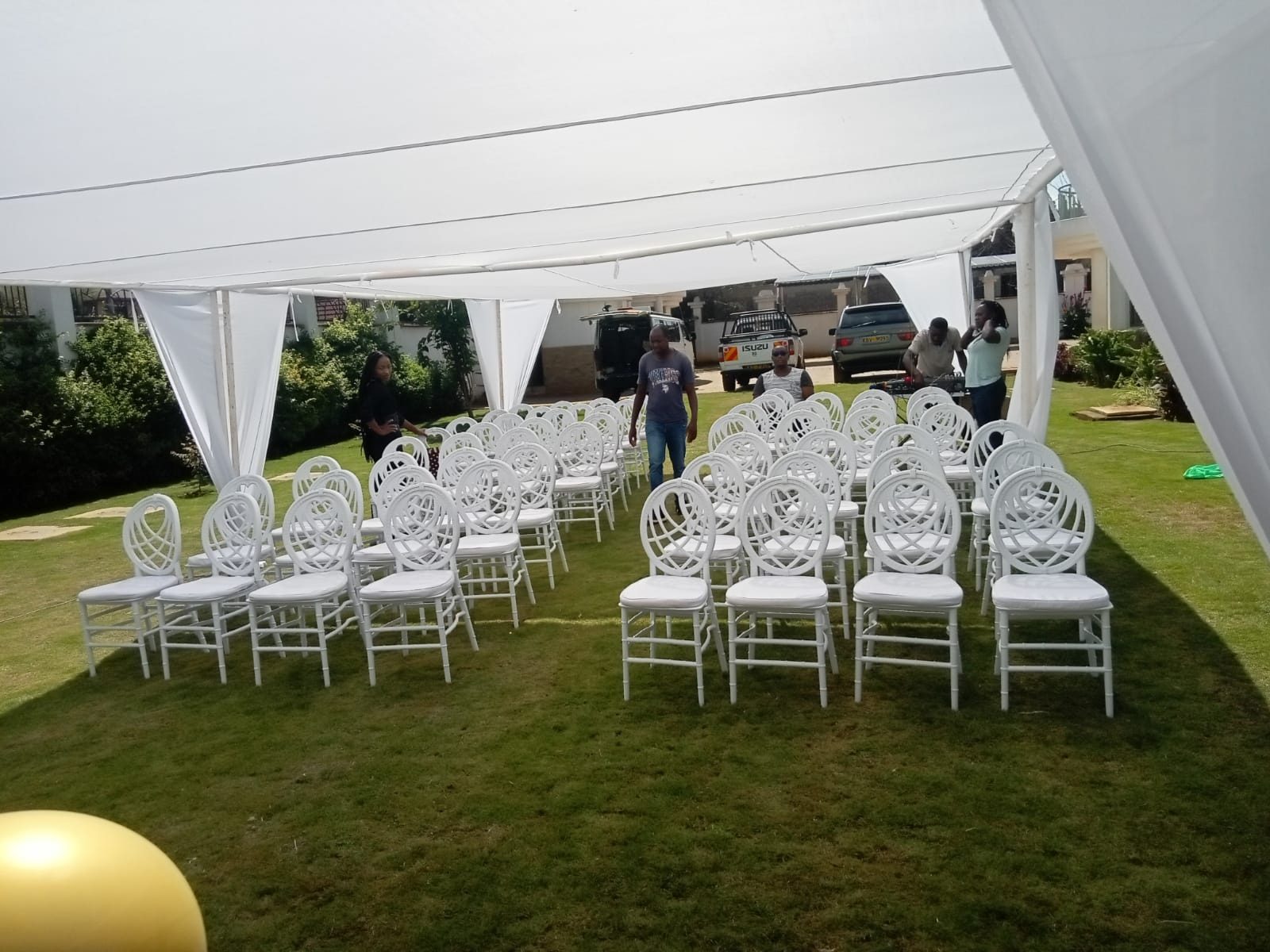 Canopy Tent 6x12m – 100 Seater shading a kids birthday party in Nairobi - view 6