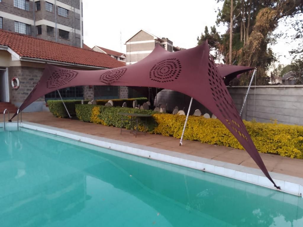 Cheese Tent 9x12m – 80 Seater shading a kids birthday party in Nairobi - view 5