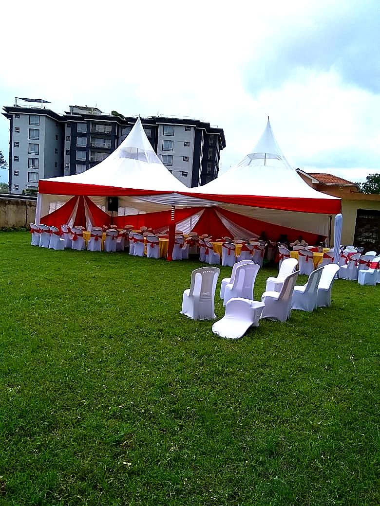 High Peak Draped Tent 6x12m – 100 Seater shading a kids birthday party in Nairobi - view 3