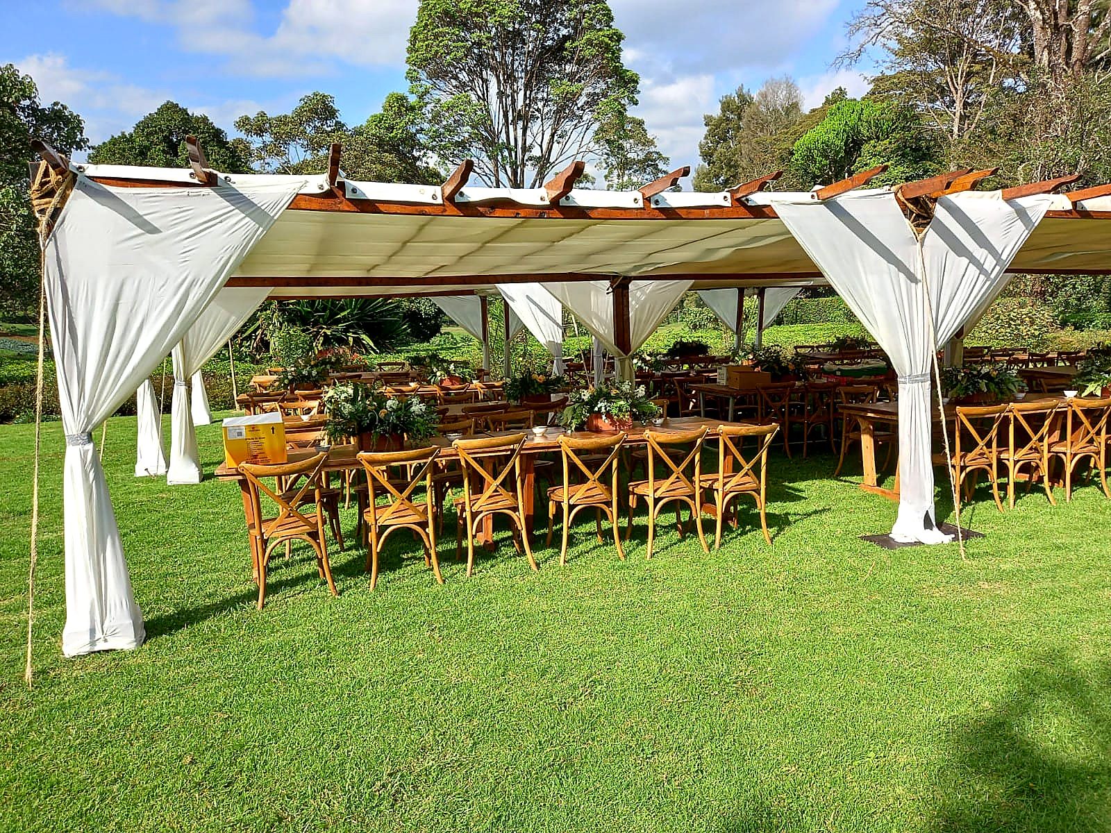 Pagola Tent 6x6m – 50 Seater shading a kids birthday party in Nairobi - view 3
